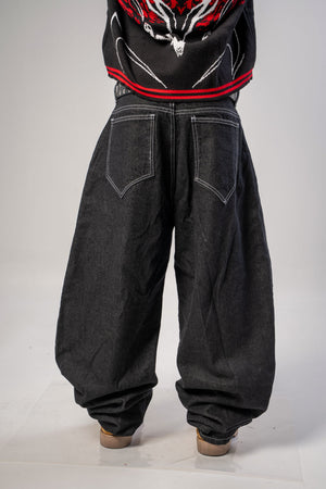 Barrel jeans corte curvo CHILL - denim streetwear hecho en Colombia