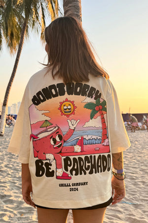 Camiseta boxy fit CHILL — streetwear hecho en Colombia