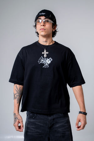 Camiseta boxy fit CHILL — streetwear hecho en Colombia