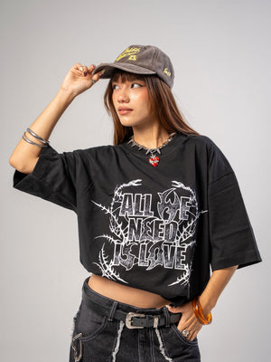 Camiseta boxy fit CHILL - streetwear hecho en colombia