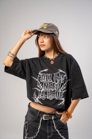 Camiseta boxy fit CHILL - streetwear hecho en colombia