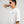 Camiseta María Protégenos CHILL oversize blanca — algodón peruano 250gr con estampado Virgen María barroco azul cobalto en serigrafía, streetwear hecho en Colombia
