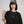 Camiseta Chill core regular fit negra — algodón peruano 200gr con logo en relieve serigrafía tono sobre tono, streetwear minimalista hecho en Colombia