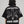 Camisa con cierre Omakase CHILL boxy fit negra — estampado urbano con kanjis japoneses y gráfico metálico en serigrafía, streetwear hecho en Colombia