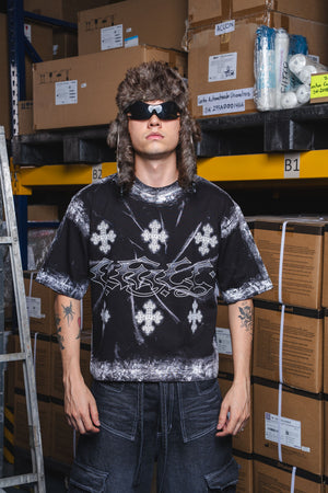 Camiseta boxy fit distressed CHILL - streetwear colombiano