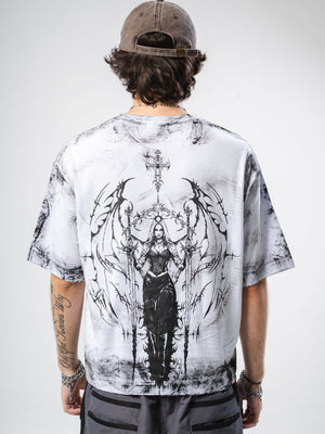 Camiseta boxy fit distressed CHILL - streetwwear colombiano