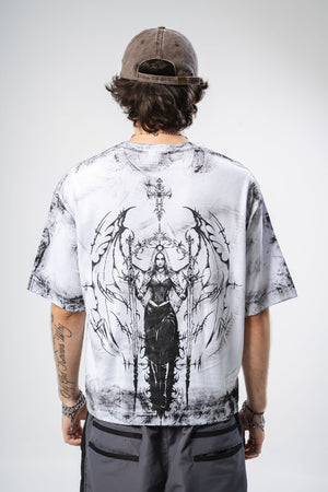 Camiseta boxy fit distressed CHILL - streetwwear colombiano