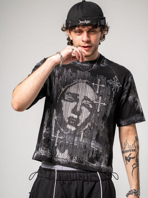 Camiseta boxy fit distressed CHILL - streetwwear colombiano