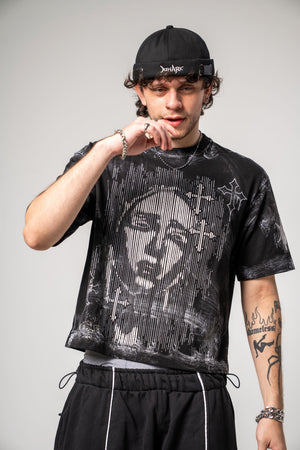 Camiseta boxy fit distressed CHILL - streetwwear colombiano