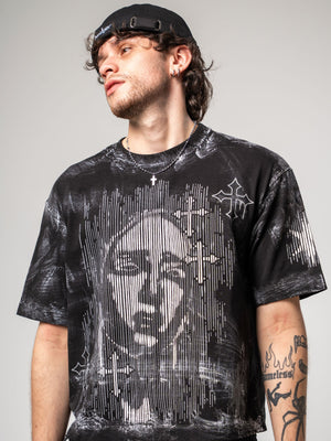 Camiseta boxy fit distressed CHILL - streetwwear colombiano