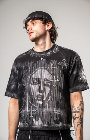 Camiseta boxy fit distressed CHILL - streetwwear colombiano