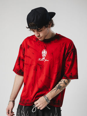 Camiseta boxy fit distressed CHILL - streetwear colombiano