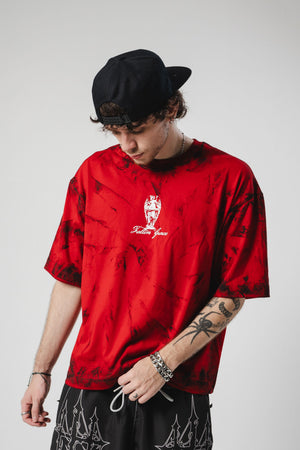 Camiseta boxy fit distressed CHILL - streetwear colombiano