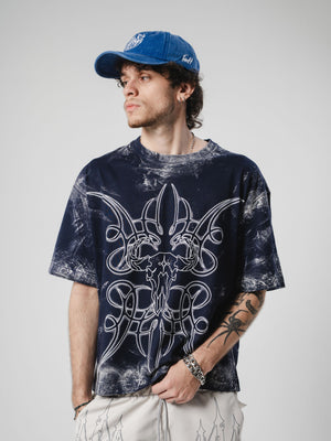 Camiseta boxy fit distressed CHILL - streetwear colombiano