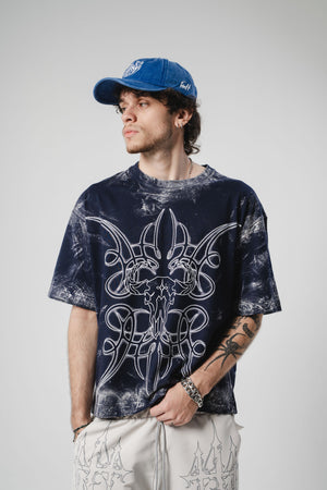 Camiseta boxy fit distressed CHILL - streetwear colombiano