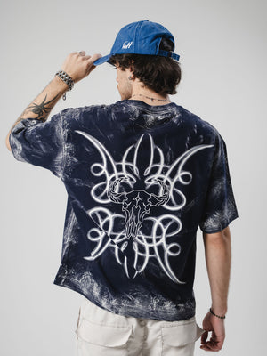 Camiseta boxy fit distressed CHILL - streetwear colombiano