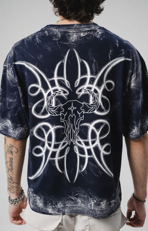 Camiseta boxy fit distressed CHILL - streetwear colombiano