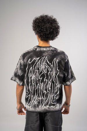 Camiseta boxy fit distressed CHILL — streetwear colombiano