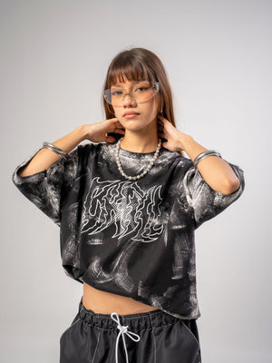 Camiseta oversize fit distressed CHILL — streetwear colombiano