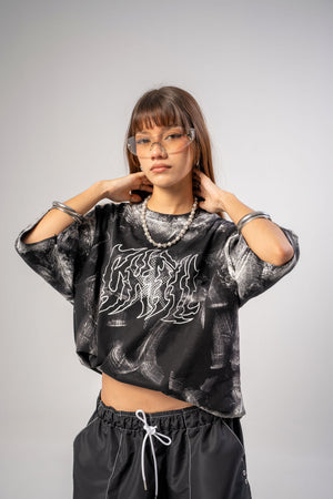 Camiseta oversize fit distressed CHILL — streetwear colombiano