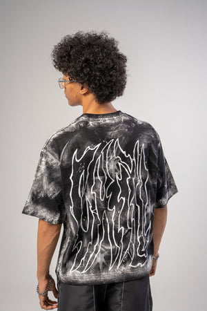 Camiseta boxy fit distressed CHILL — streetwear colombiano