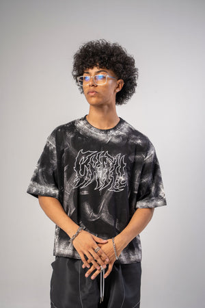 Camiseta boxy fit distressed CHILL — streetwear colombiano