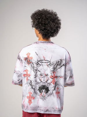 Camiseta boxy fit distressed CHILL — streetwear colombiano