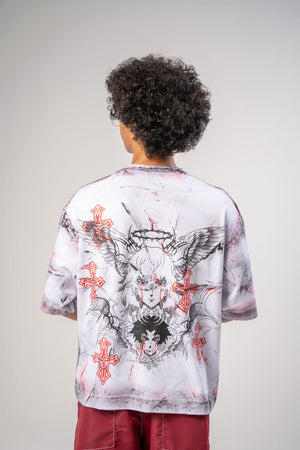 Camiseta boxy fit distressed CHILL — streetwear colombiano