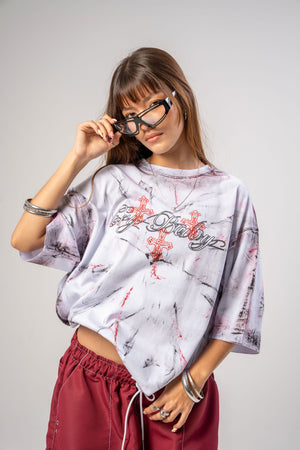 Camiseta oversize fit distressed CHILL — streetwear colombiano
