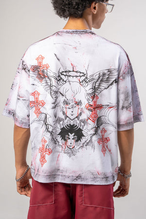 Camiseta boxy fit distressed CHILL — streetwear colombiano