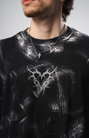Camiseta boxy fit distressed CHILL - streetwear colombiano