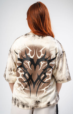 Camiseta oversized fit distressed CHILL - streetwear colombiano