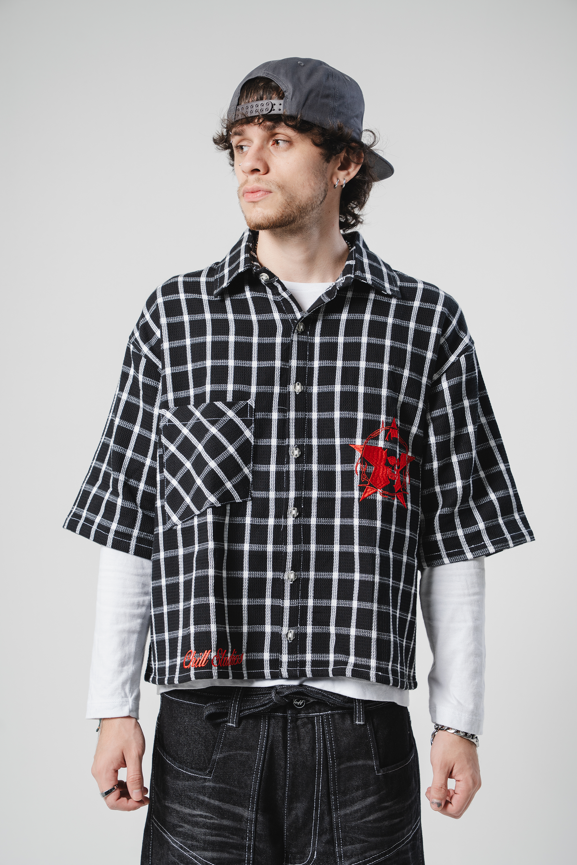 CAMISA BOTONES SKULL