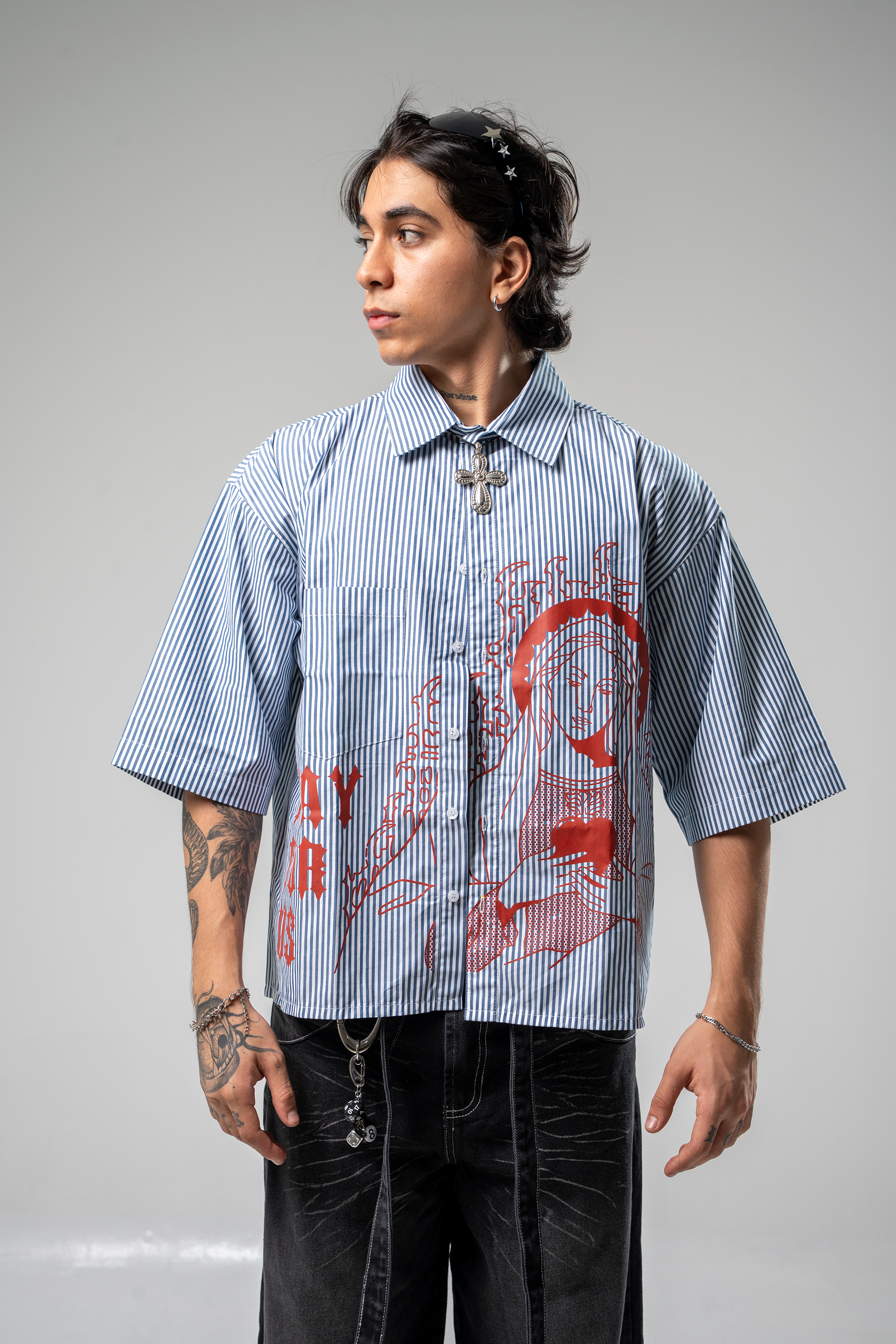 CAMISA BOTONES PRAY FOR US