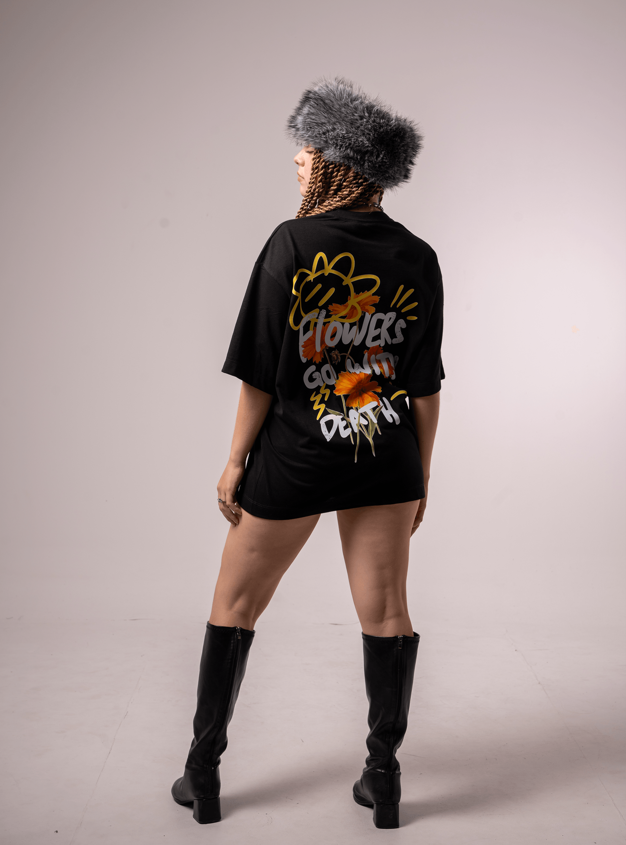 Camiseta Flowers go with death