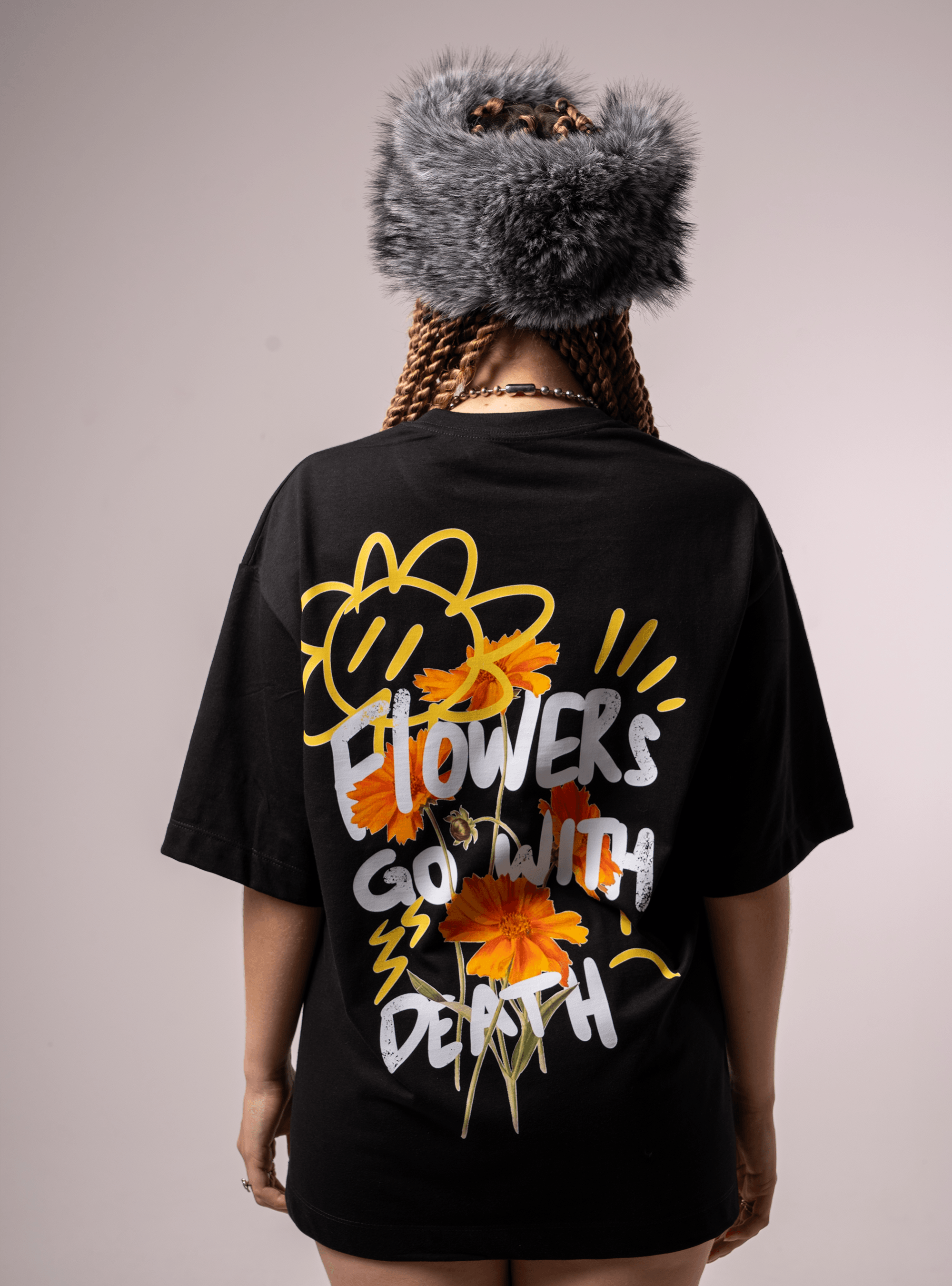Camiseta Flowers go with death