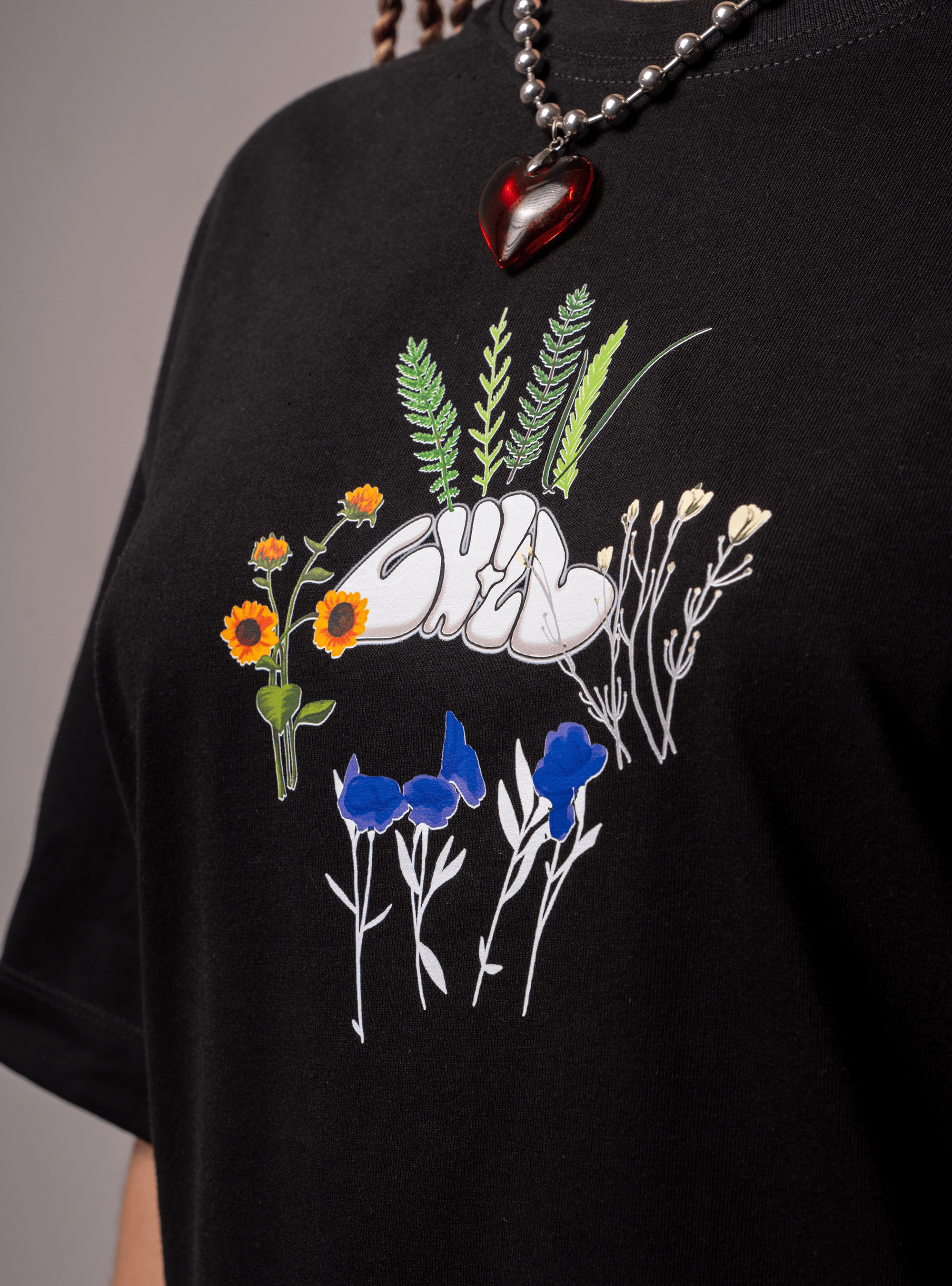 Camiseta Flowers go with death