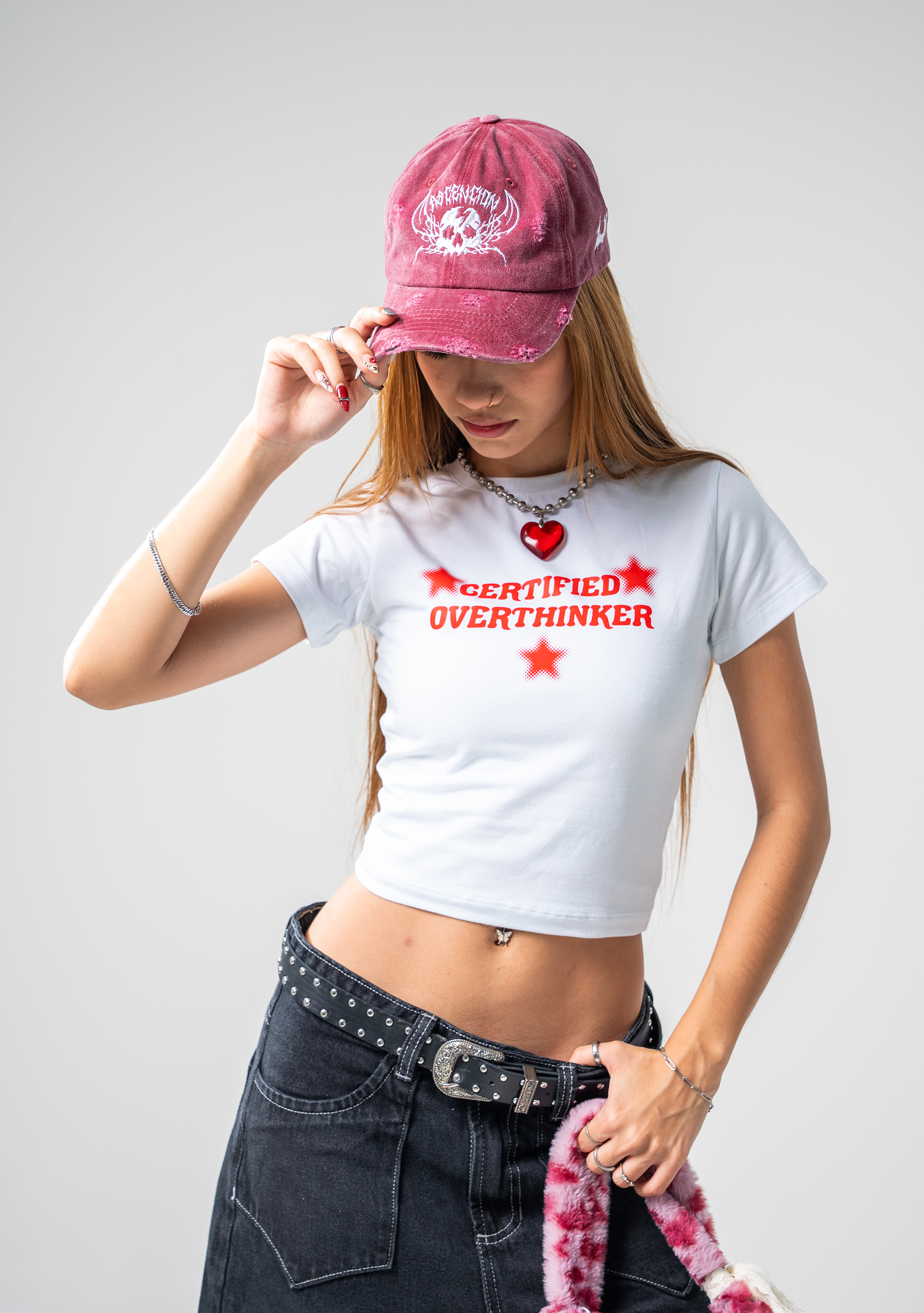 Baby Tee Certified Overthinker