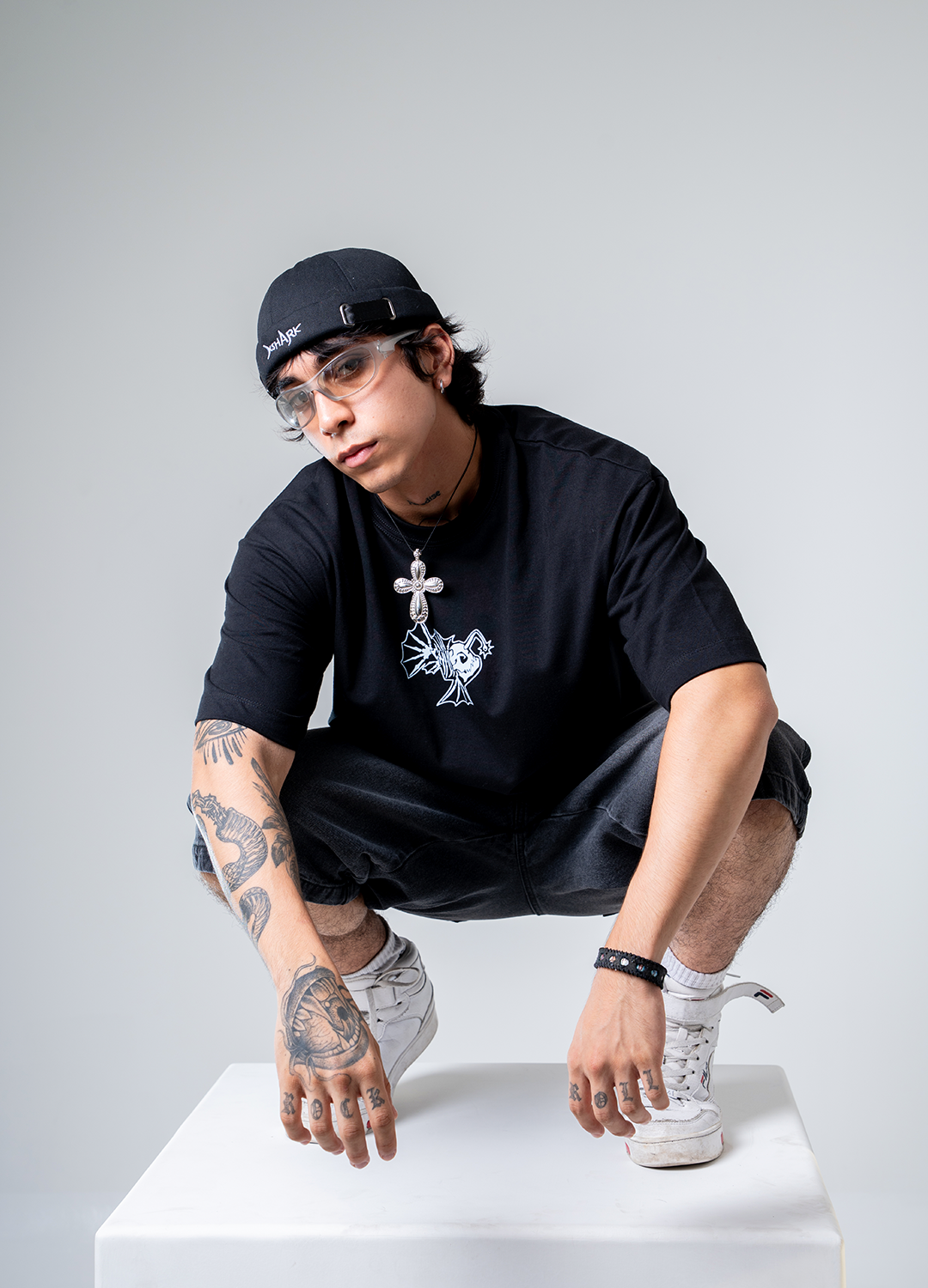 Boxy Fit Black Devil Fish