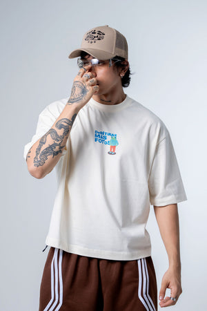 Camiseta boxy fit CHILL — streetwear hecho en Colombia