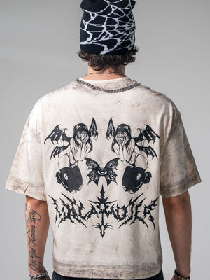 Camiseta boxy fit distressed CHILL — streetwear colombiano