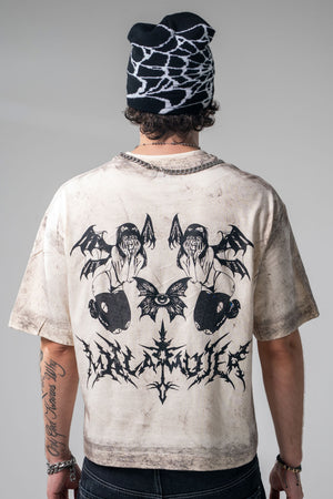 Camiseta boxy fit distressed CHILL — streetwear colombiano