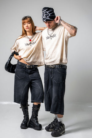 Camiseta boxy fit distressed CHILL — streetwear colombiano