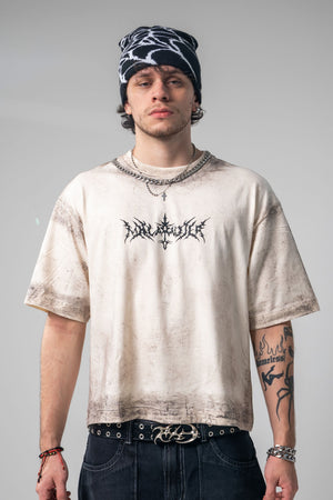 Camiseta boxy fit distressed CHILL — streetwear colombiano
