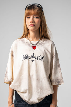 Camiseta boxy fit distressed CHILL — streetwear colombiano