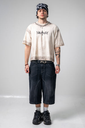 Camiseta boxy fit distressed CHILL — streetwear colombiano