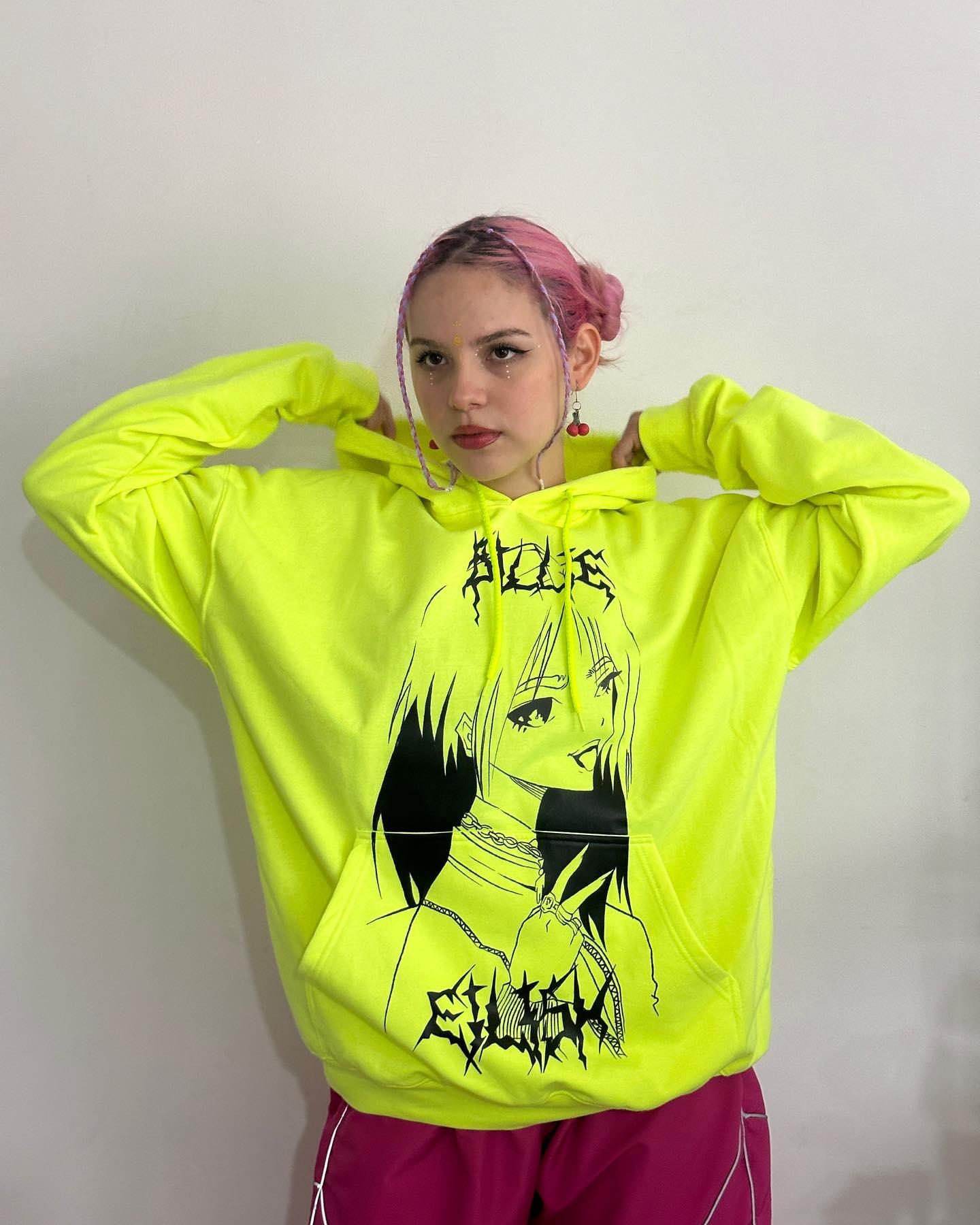 Green billie eilish hoodie best sale