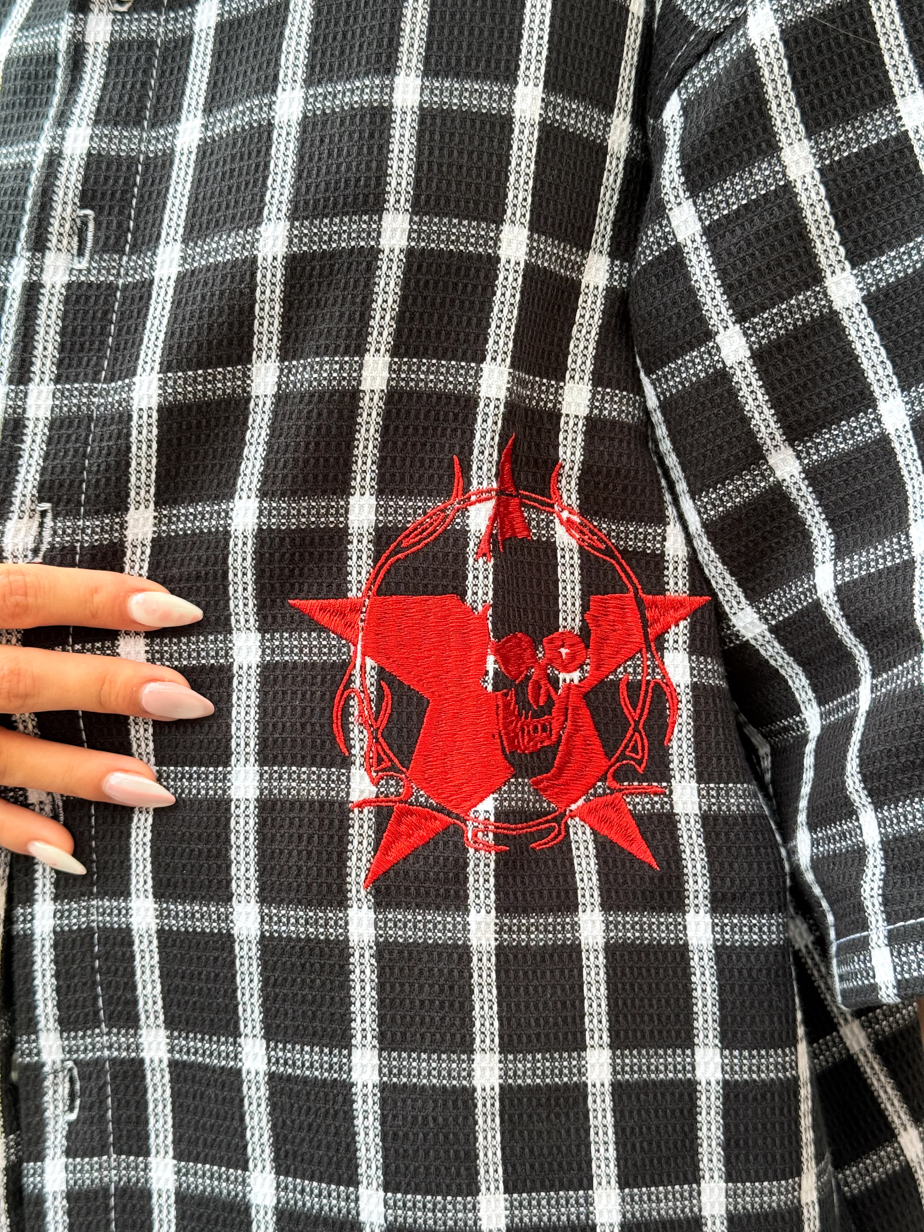 CAMISA BOTONES SKULL