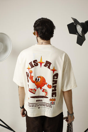 Camiseta boxy fit CHILL — streetwear hecho en Colombia