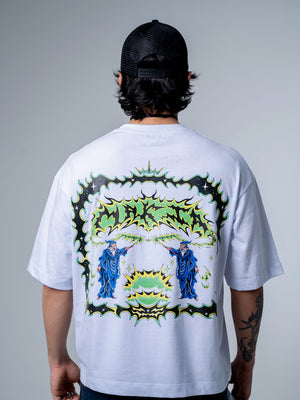 Camiseta boxy fit CHILL — streetwear hecho en Colombia